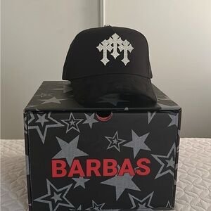 New Era Black Hat with Silver Design